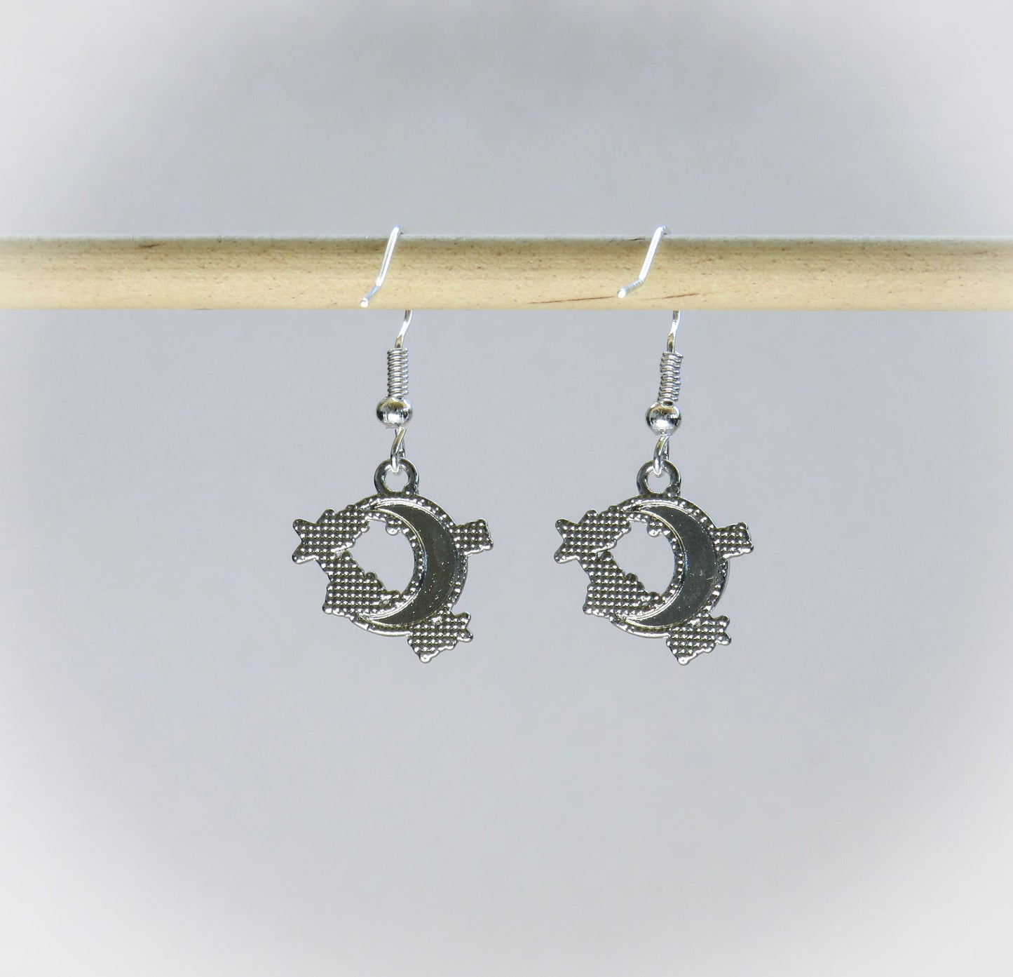 Sparkly Moon Earrings