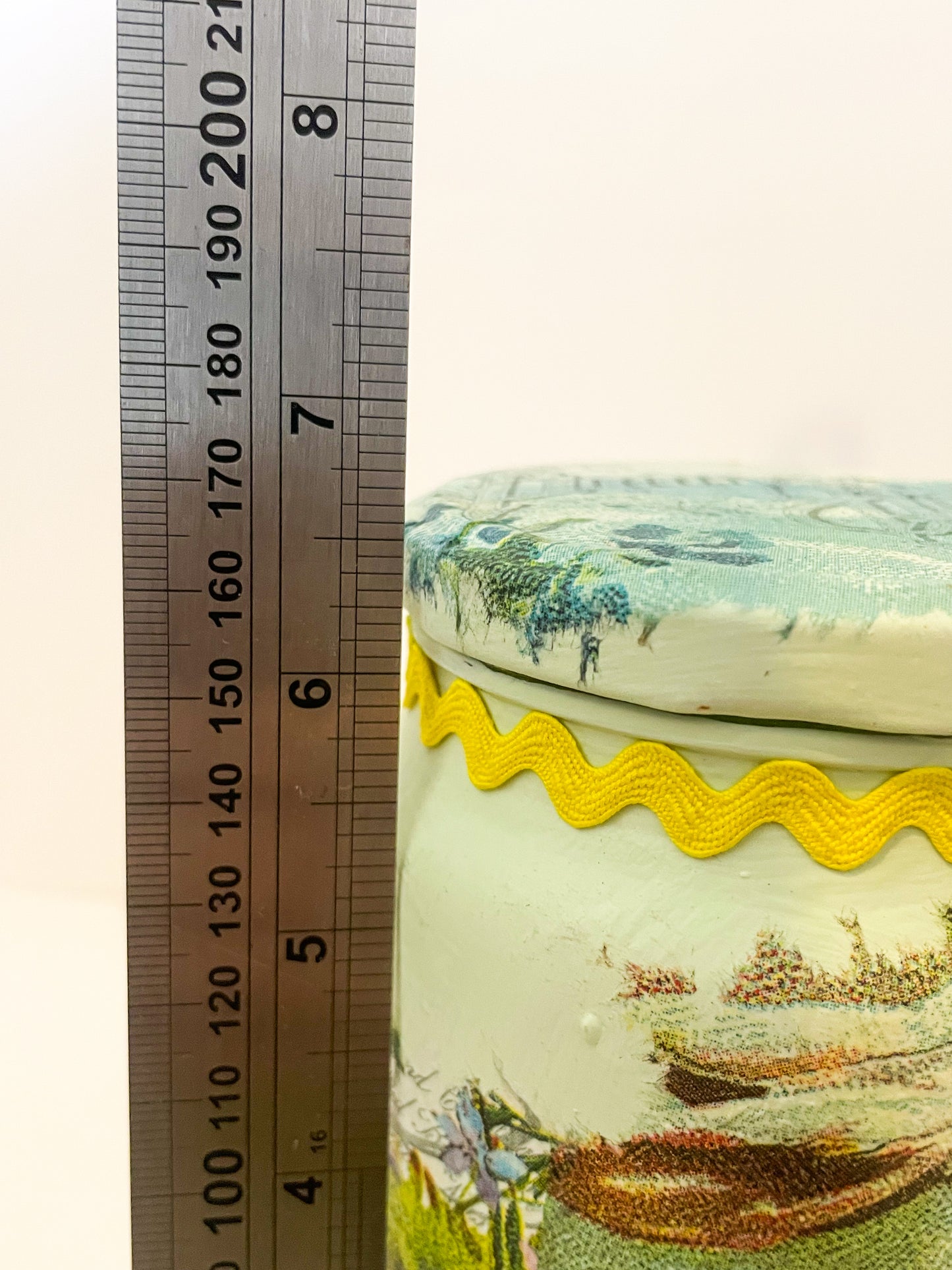 Bunny Hollow Decoupage Jar