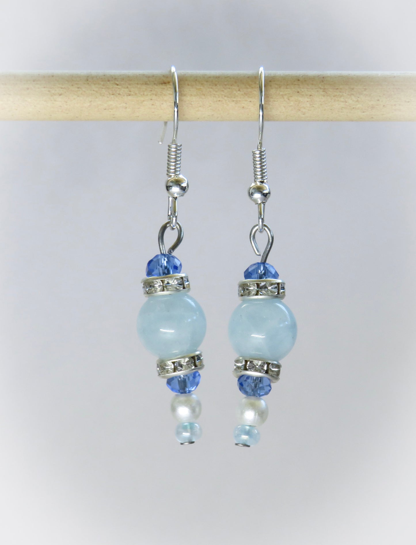 Aquamarine Crystal Earrings