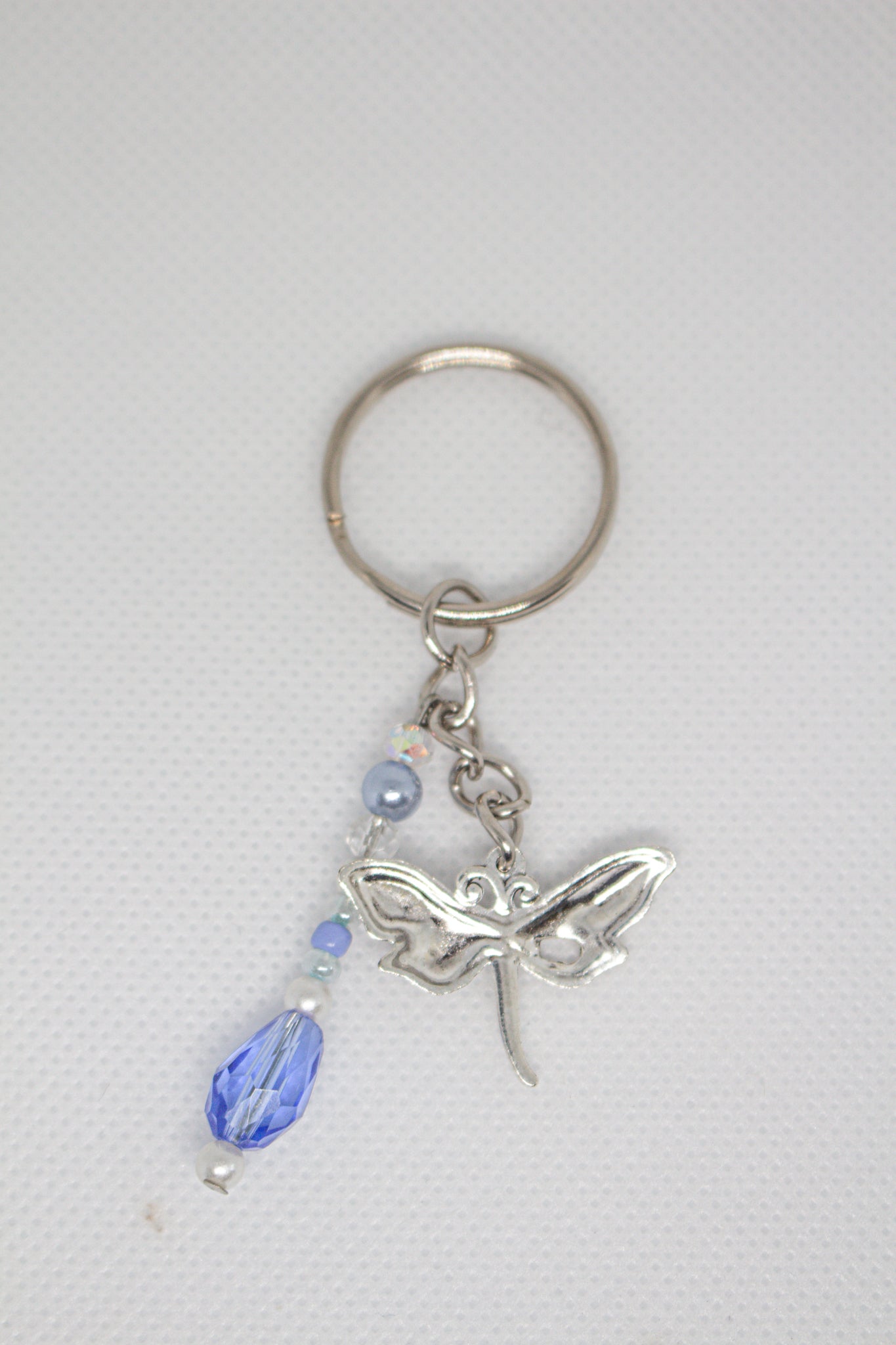 Blue Dragonfly Keychain