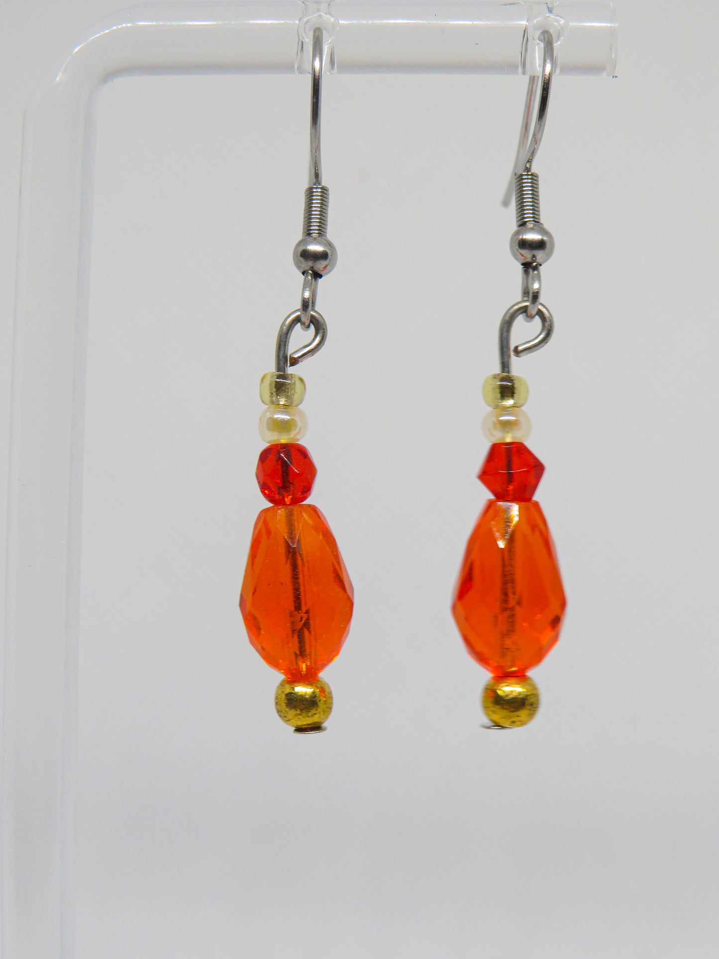 Fire Red Earrings