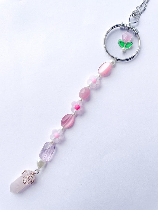 Suncatcher: Mini Pink Flowers