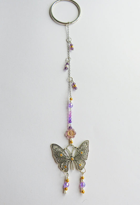 Suncatcher Mini: Purple, Gold, Butterfly