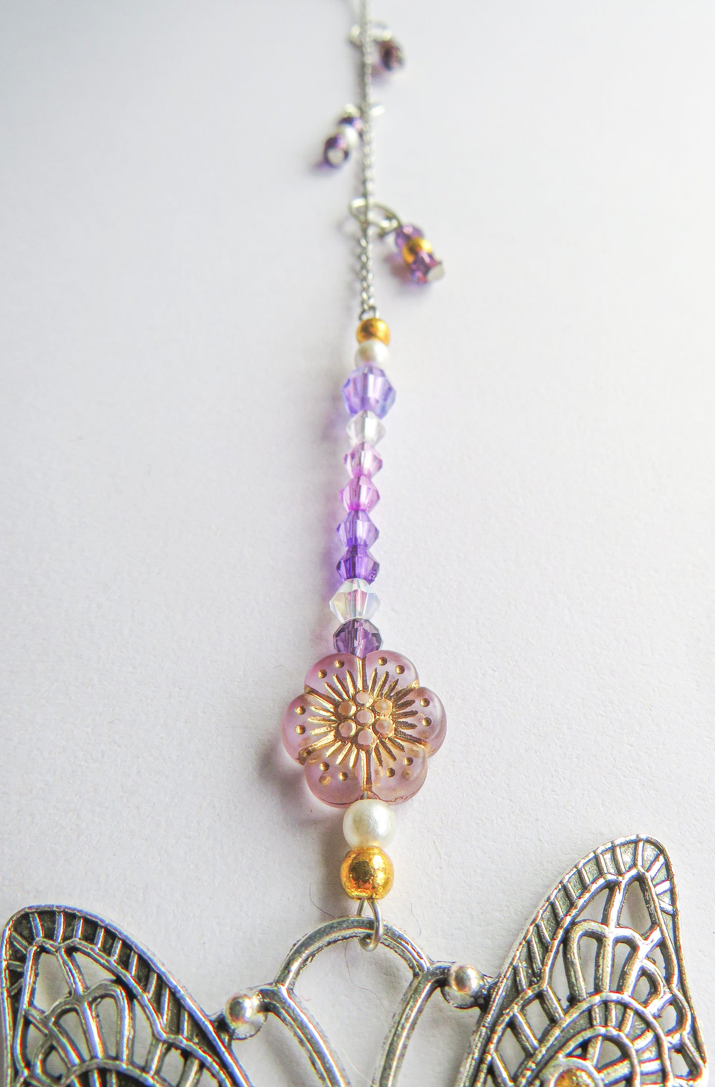 Suncatcher Mini: Purple, Gold, Butterfly