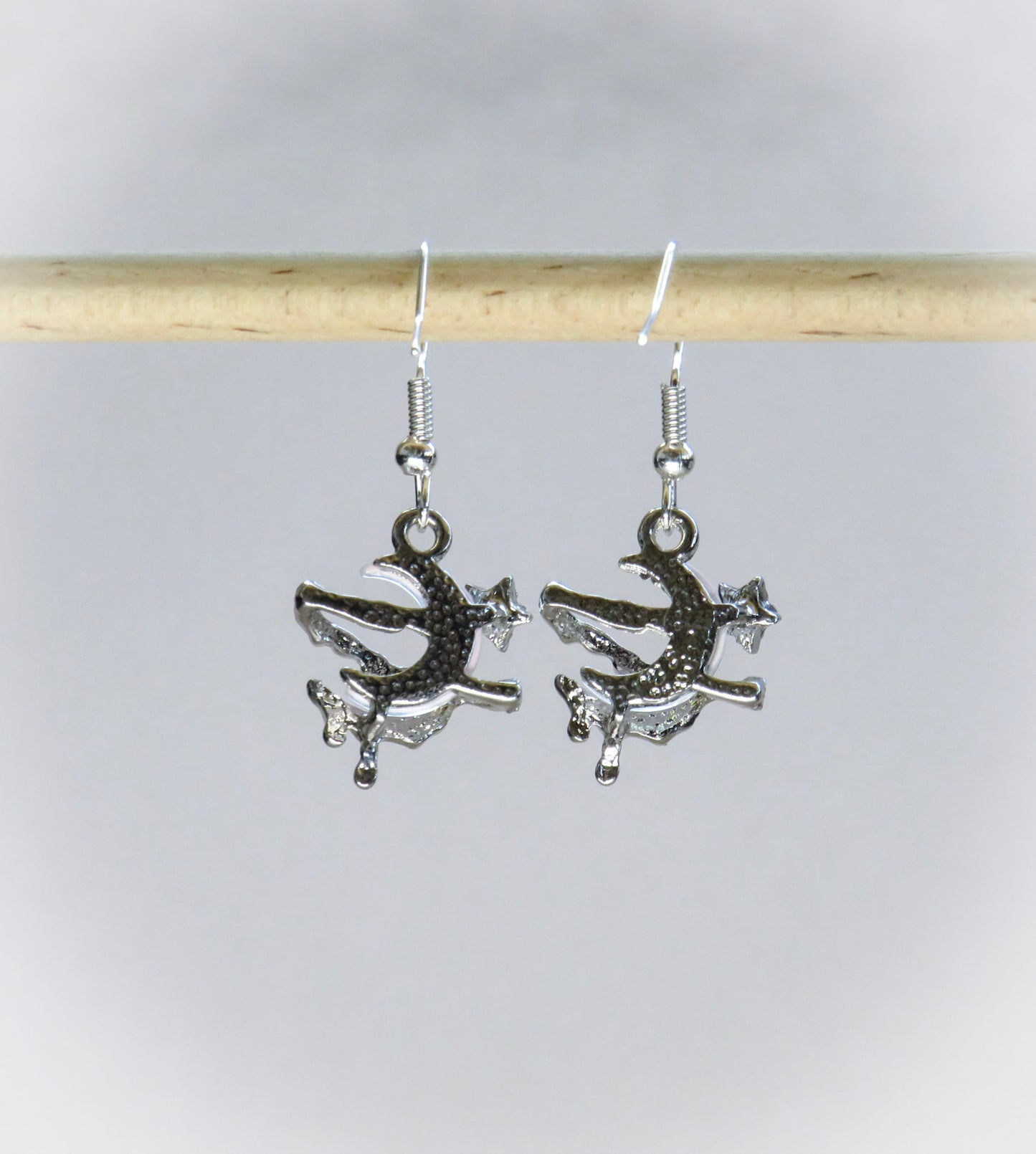 Sparkly Moon Earrings