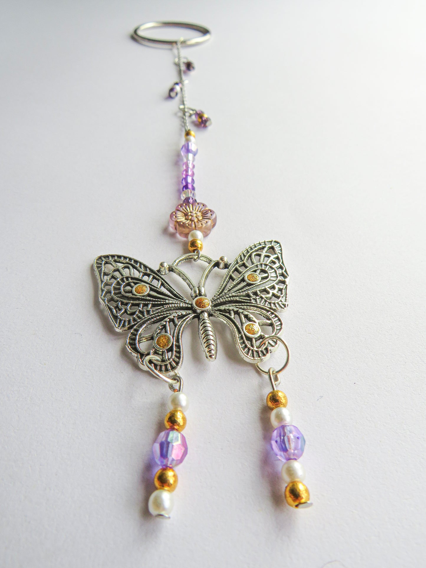 Suncatcher Mini: Purple, Gold, Butterfly