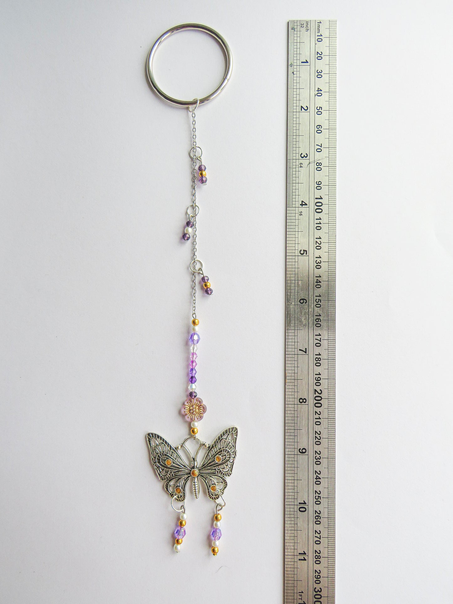 Suncatcher Mini: Purple, Gold, Butterfly