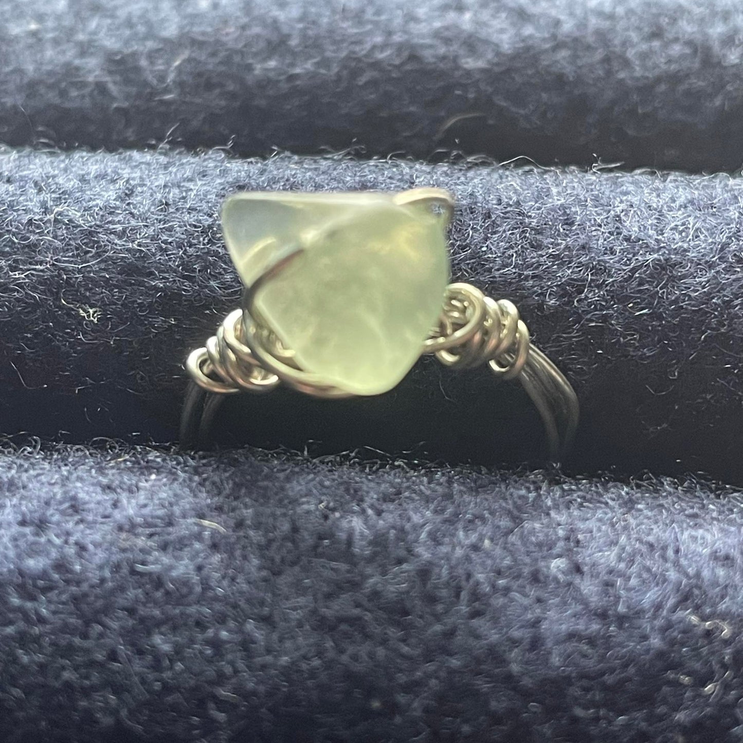 Wire Wrapped Crystal Ring