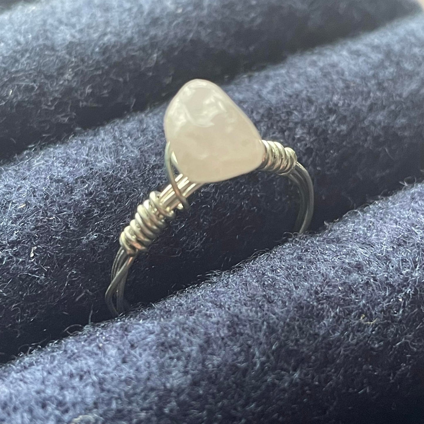 Wire Wrapped Crystal Ring