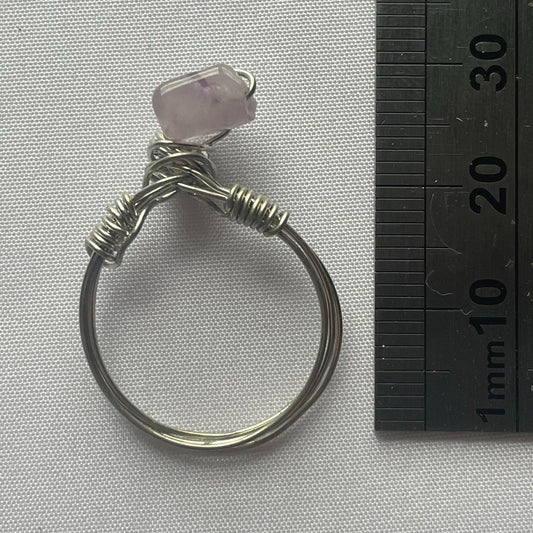 Wire Wrapped Crystal Ring