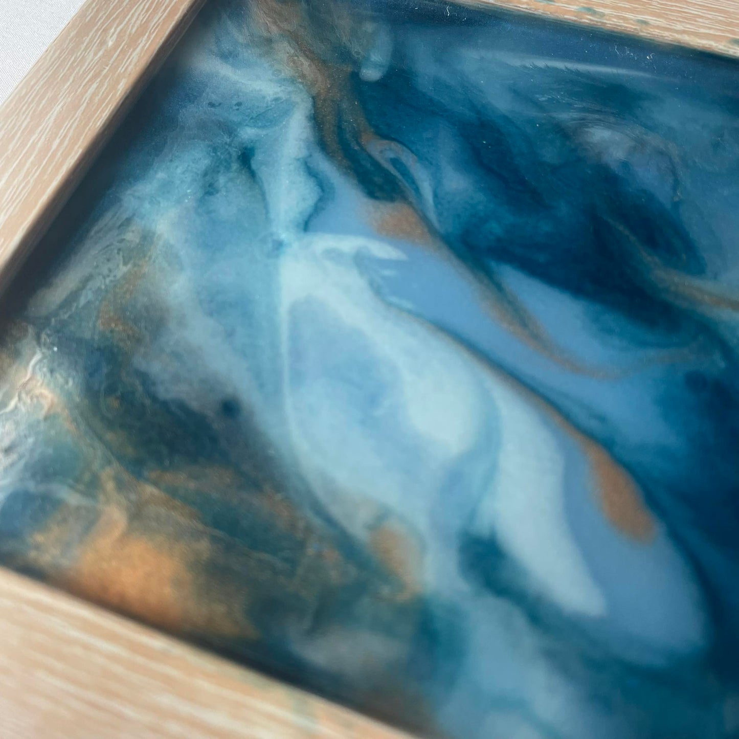 Resin Wall Art in a frame