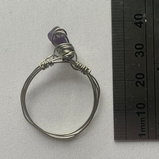 Wire Wrapped Crystal Ring