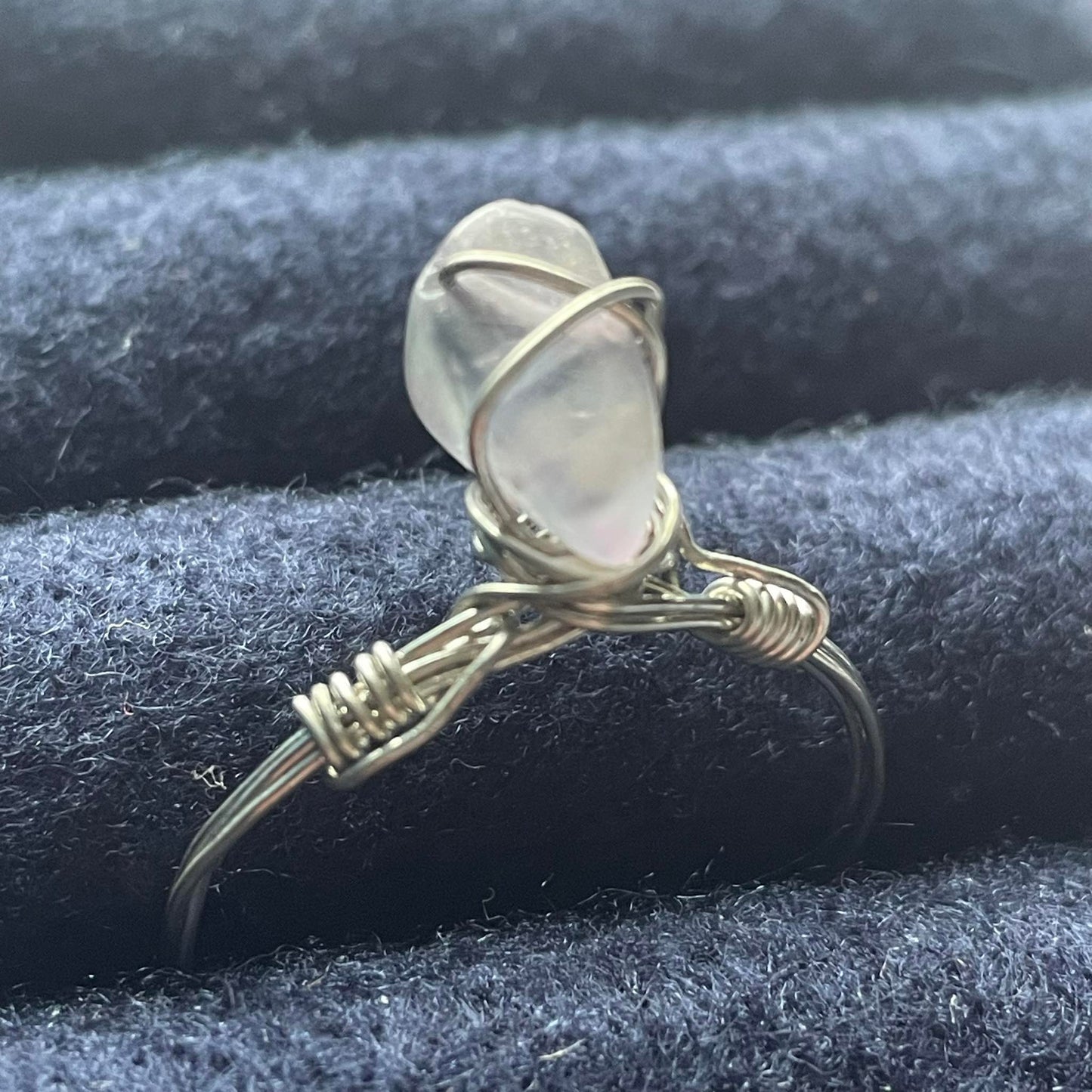 Wire Wrapped Crystal Ring