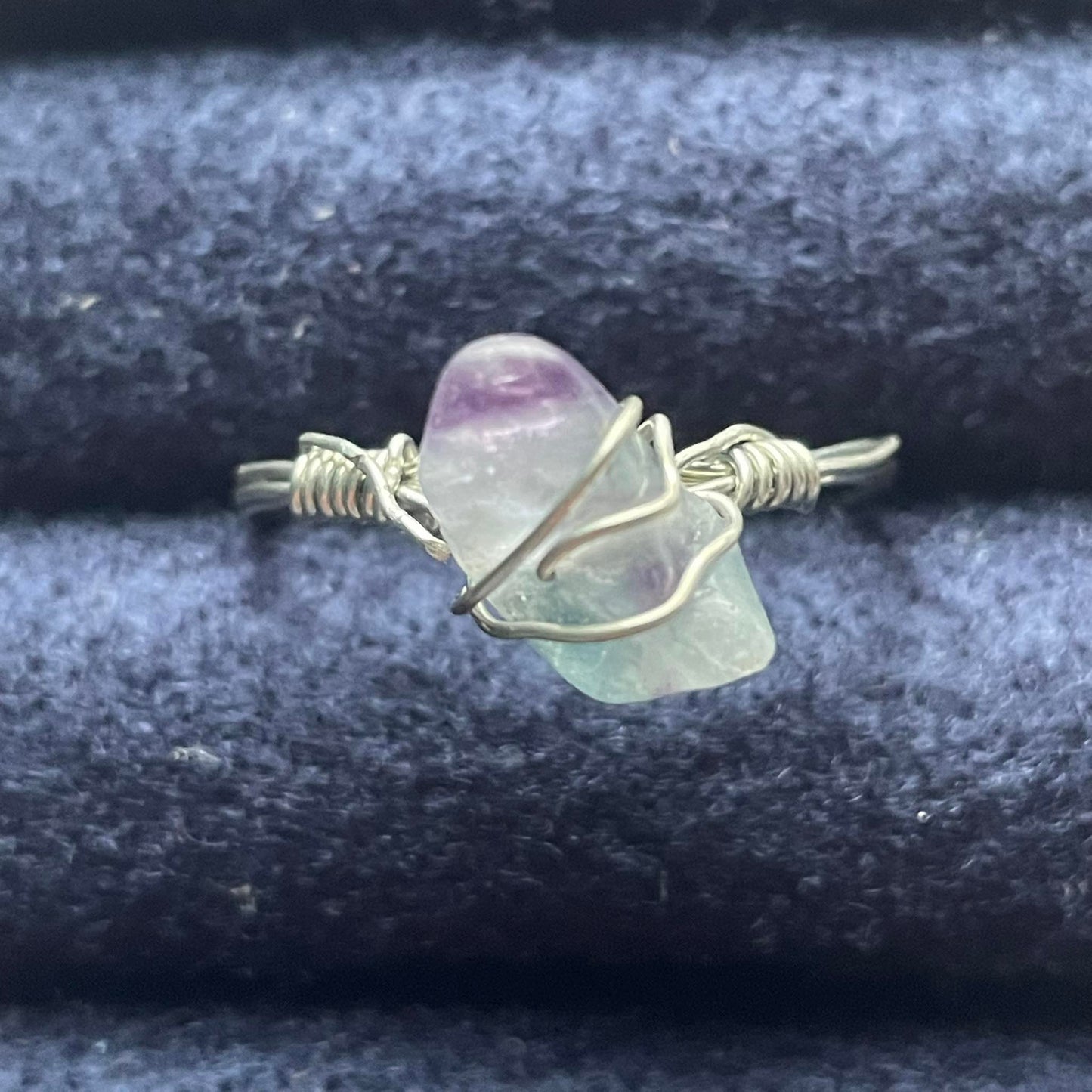 Wire Wrapped Crystal Ring