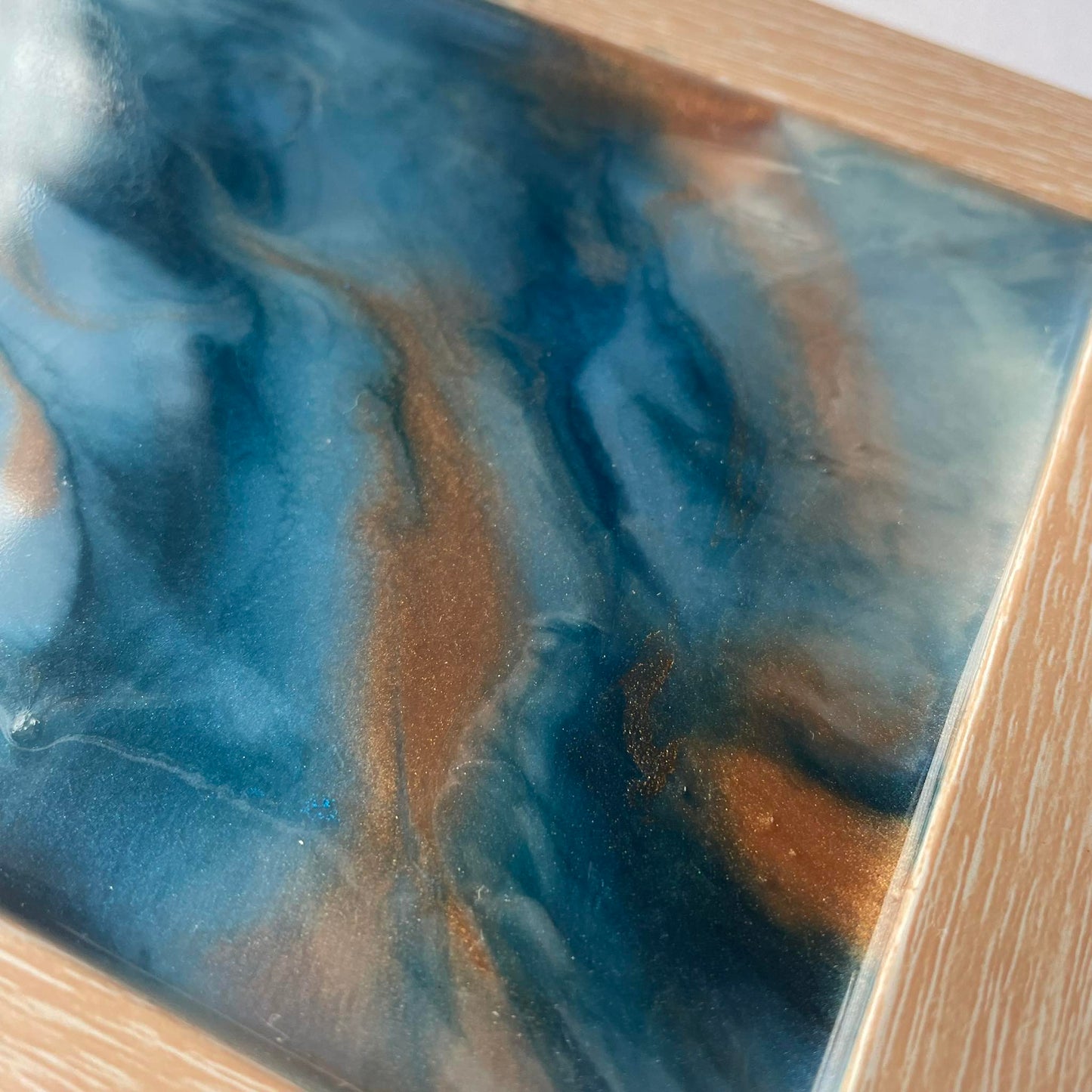 Resin Wall Art in a frame