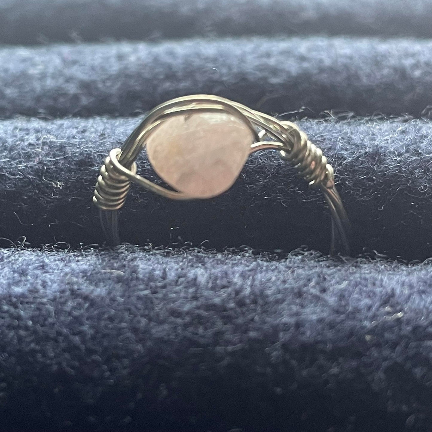 Wire Wrapped Crystal Ring