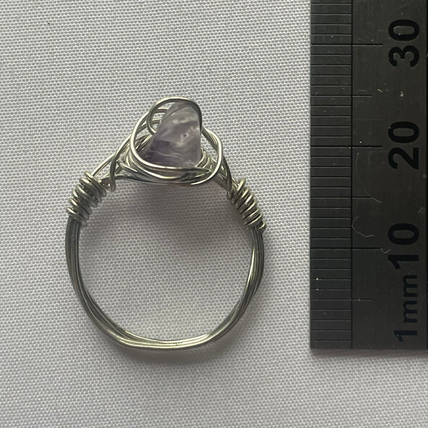 Wire Wrapped Crystal Ring