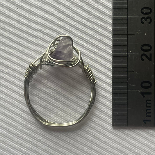 Wire Wrapped Crystal Ring