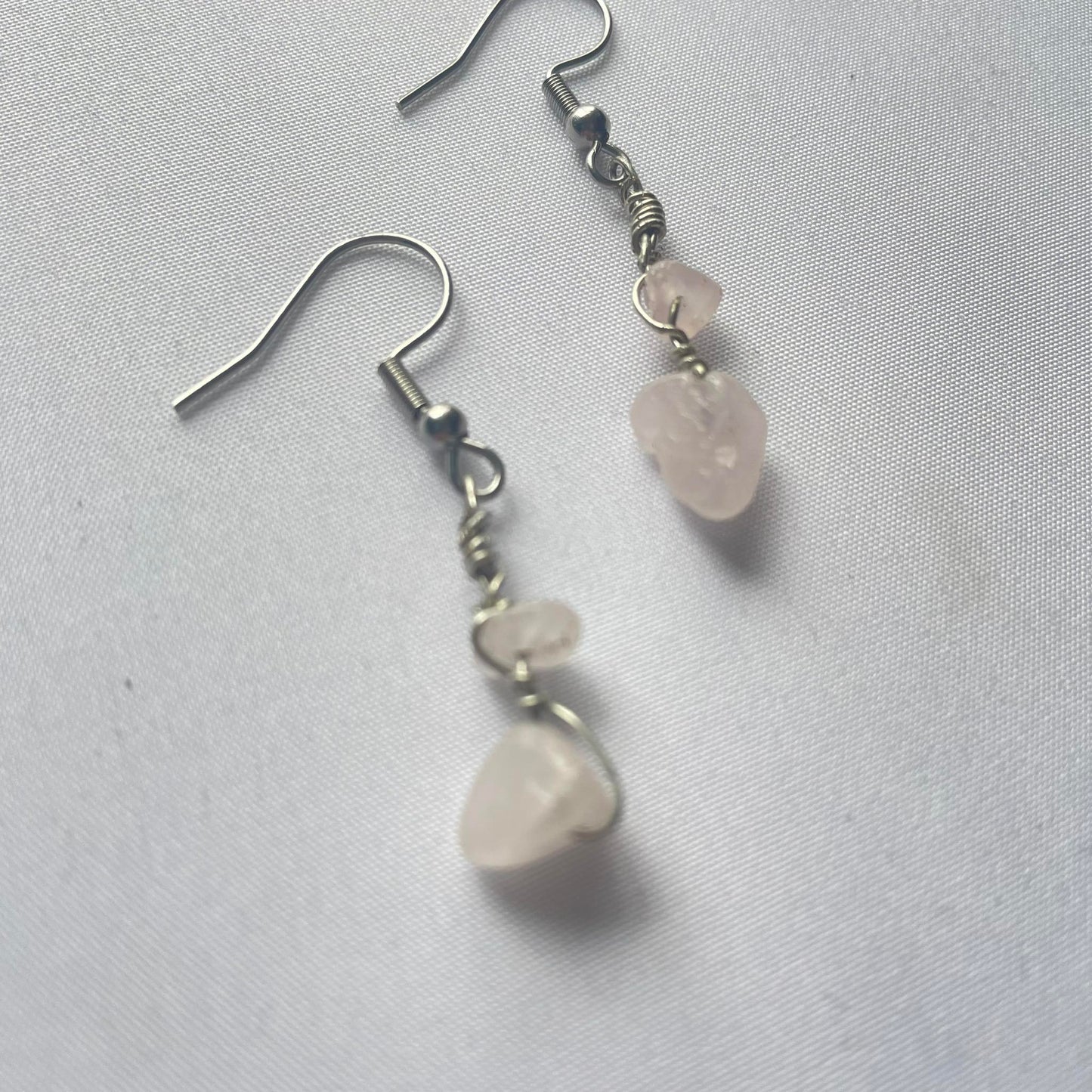 Wire Wrapped Crystal Earrings