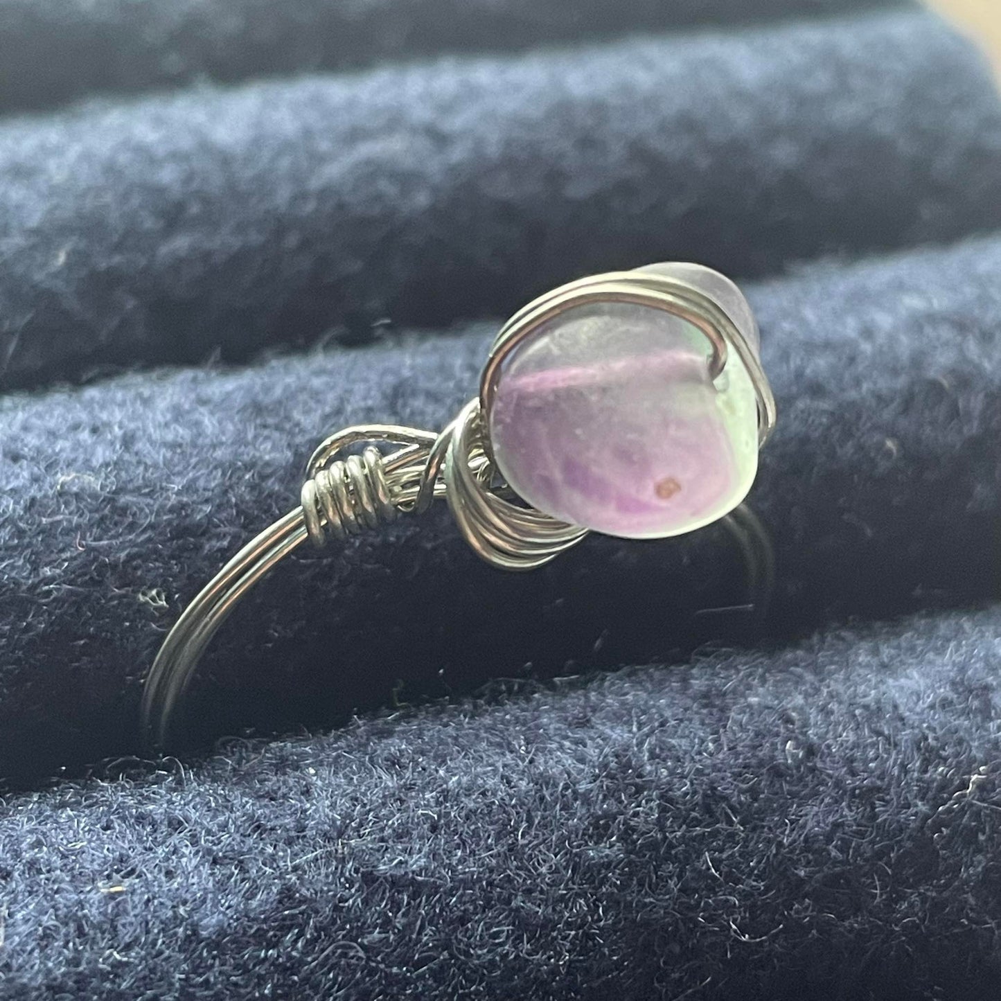 Wire Wrapped Crystal Ring