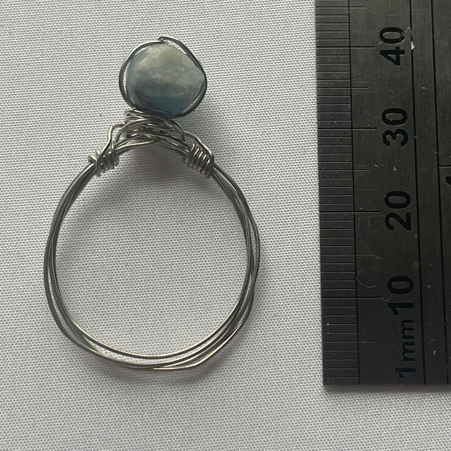 Wire Wrapped Crystal Ring