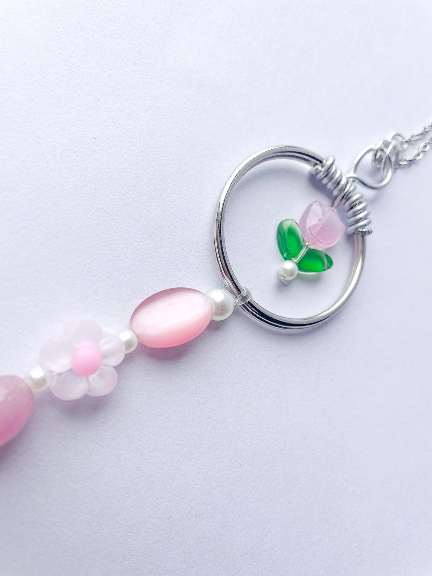 Suncatcher: Mini Pink Flowers