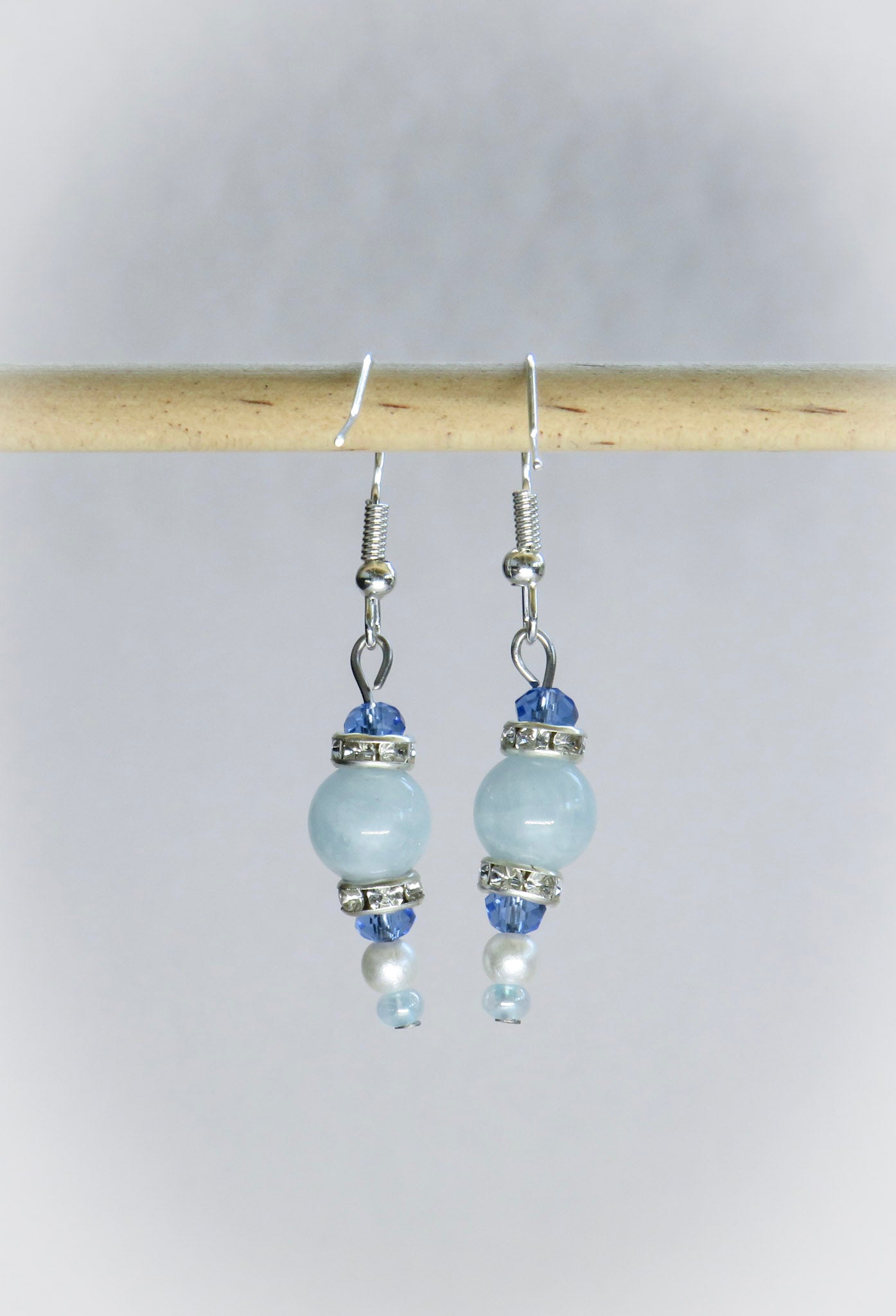 Aquamarine Crystal Earrings