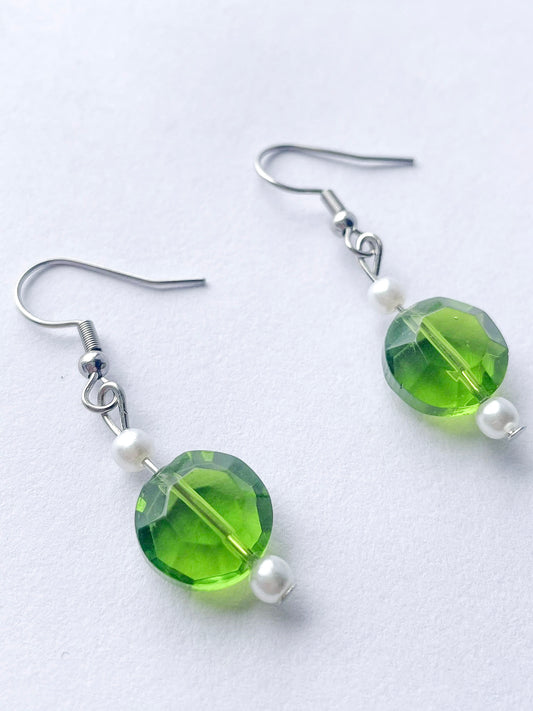 Green Earring Jewelery Set