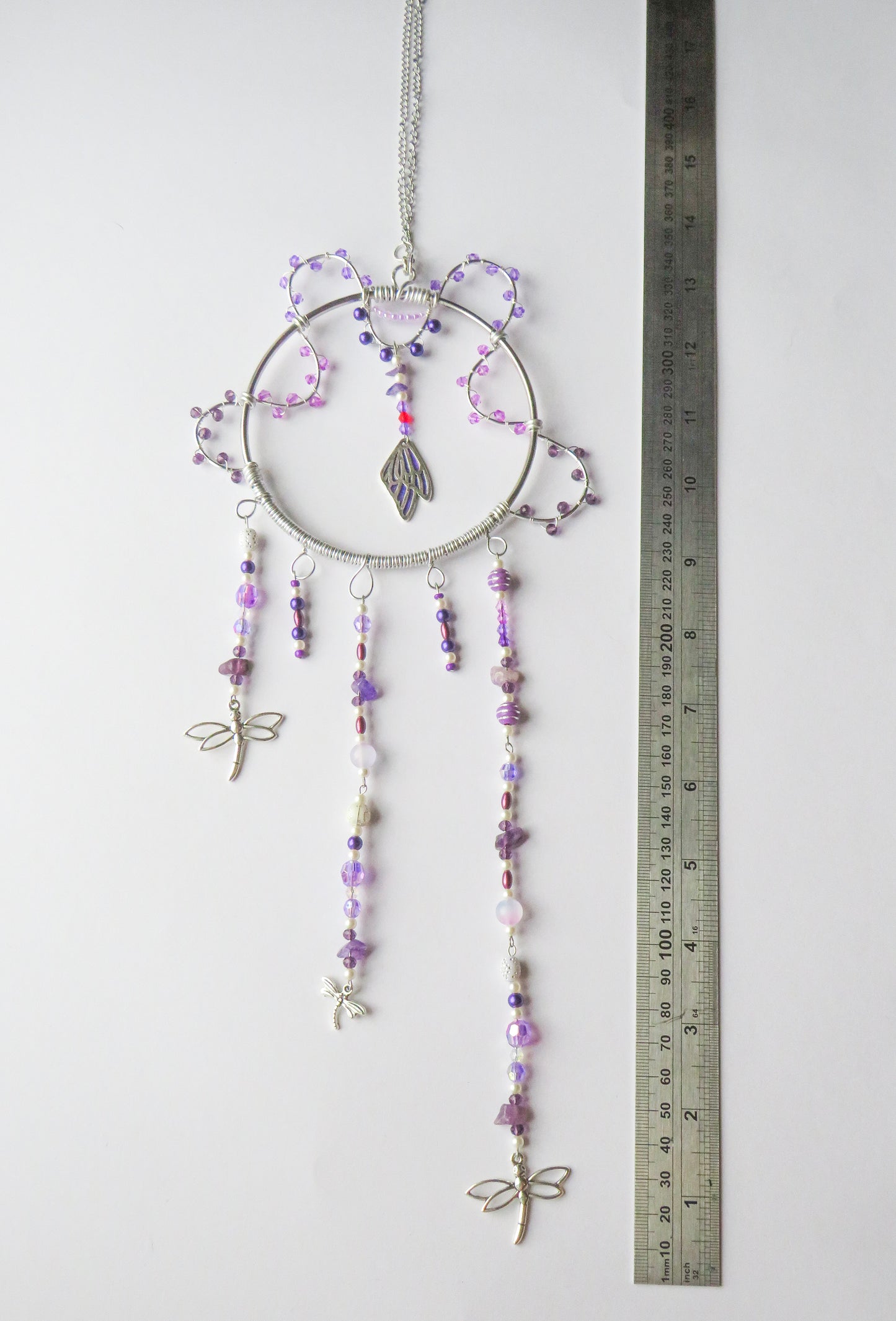 Suncatcher: Purple Dragonfly