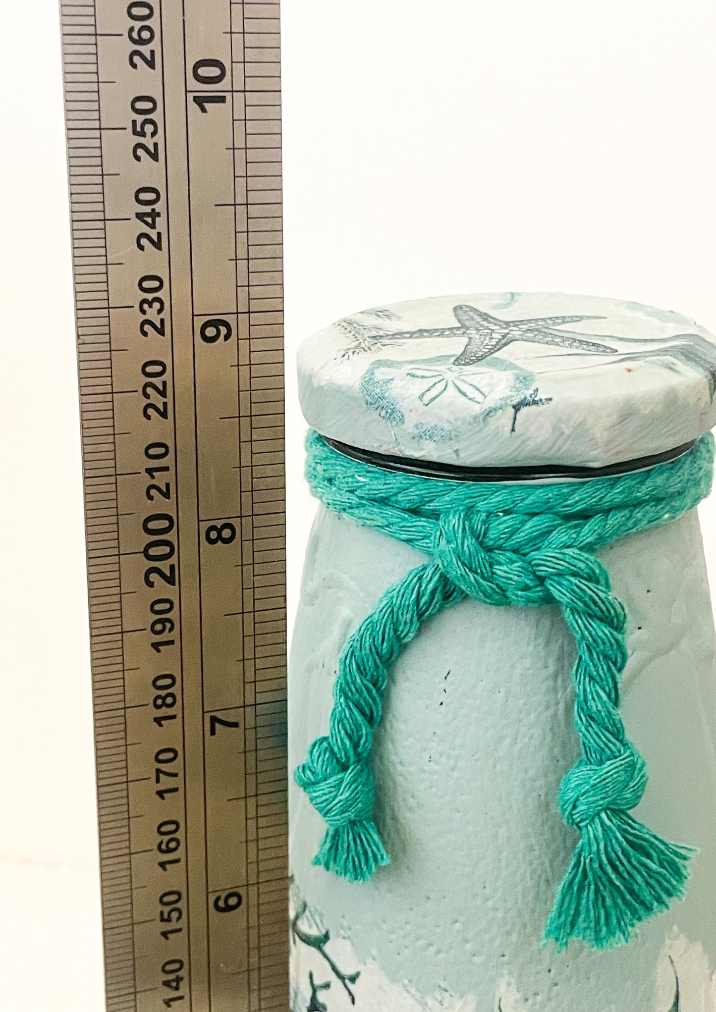 Under The Sea Decoupage Bottle