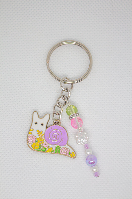 Snail Garden Keychain