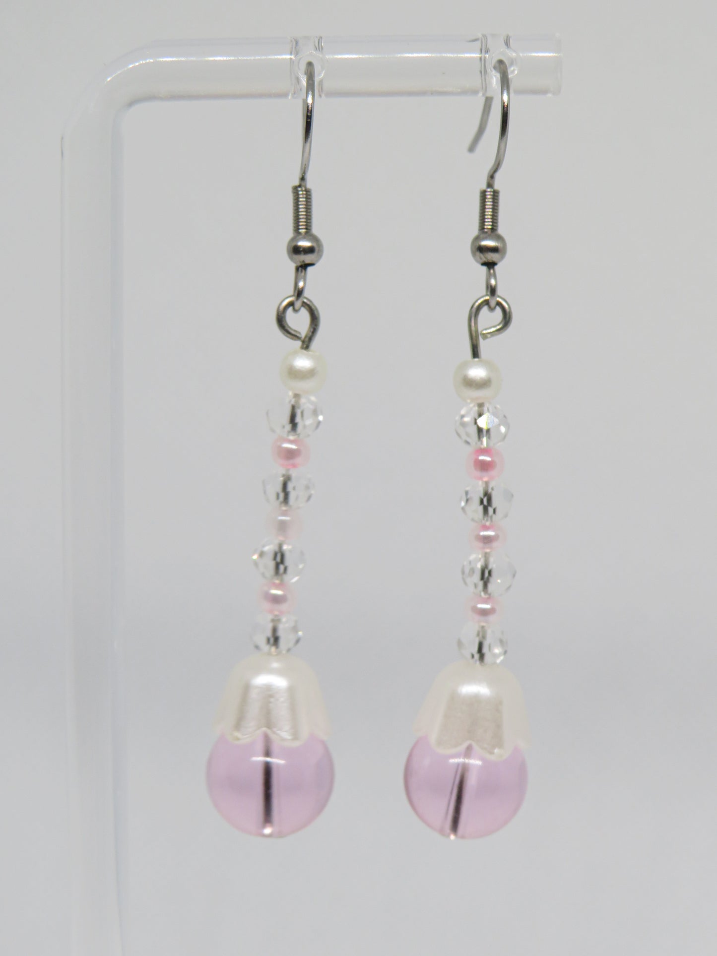 Pink Drop Earrings