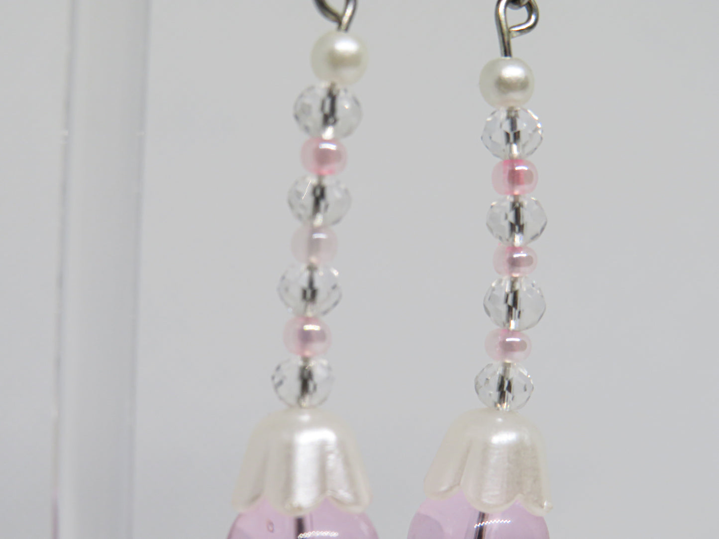 Pink Drop Earrings