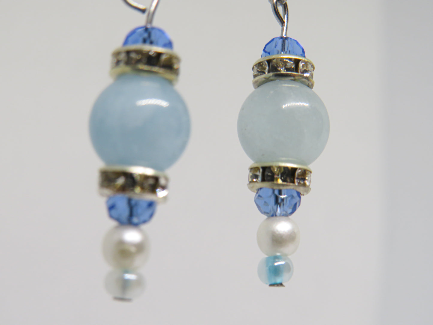 Aquamarine Crystal Earrings