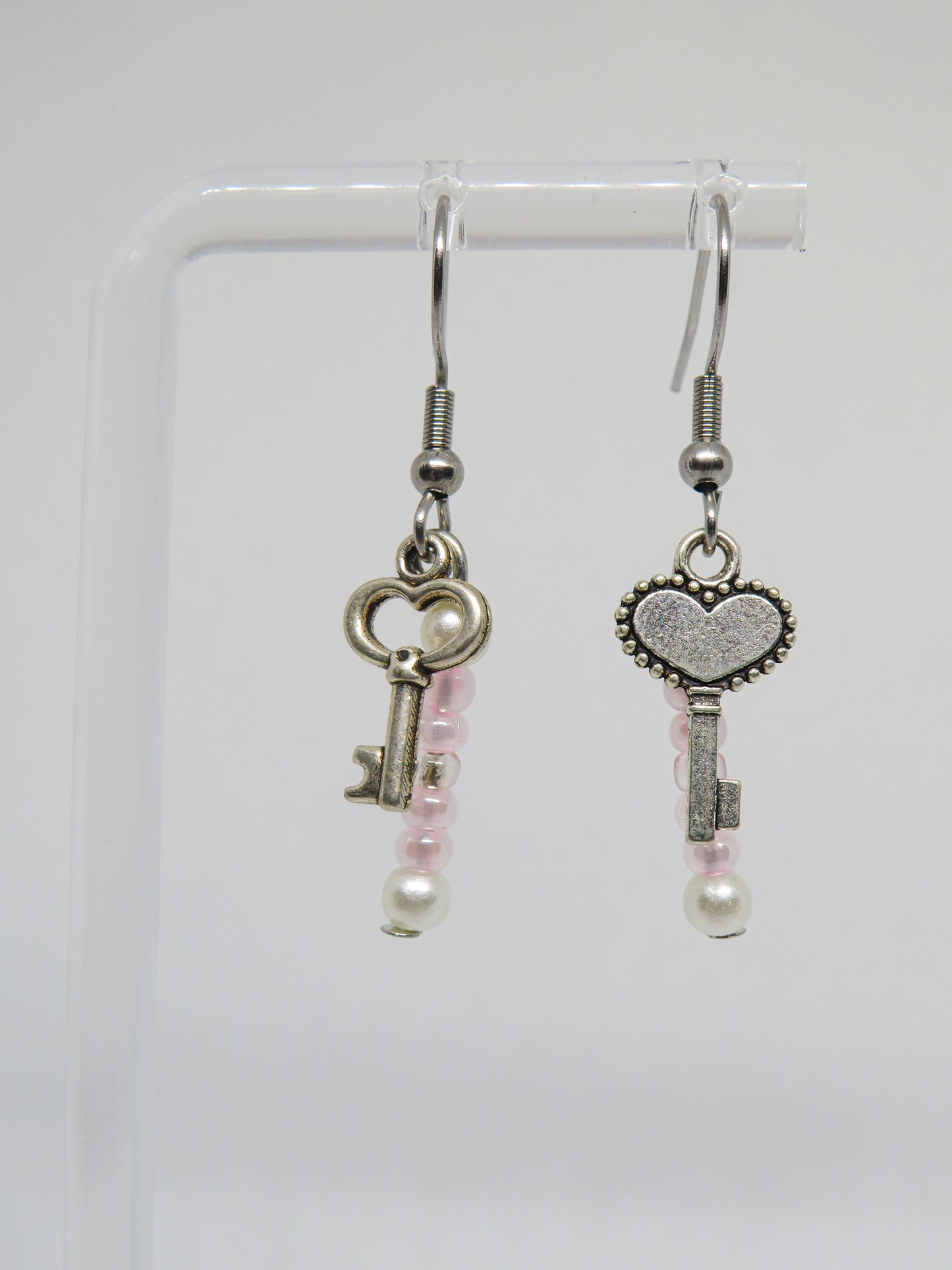 Pink Heart Earrings