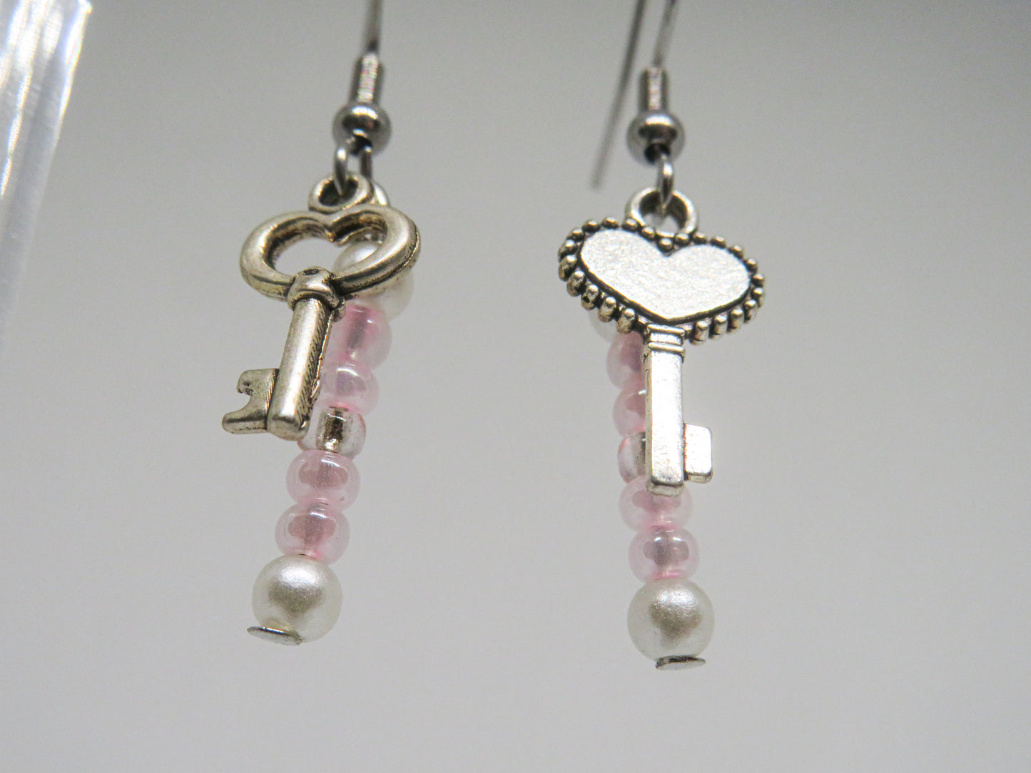 Pink Heart Earrings