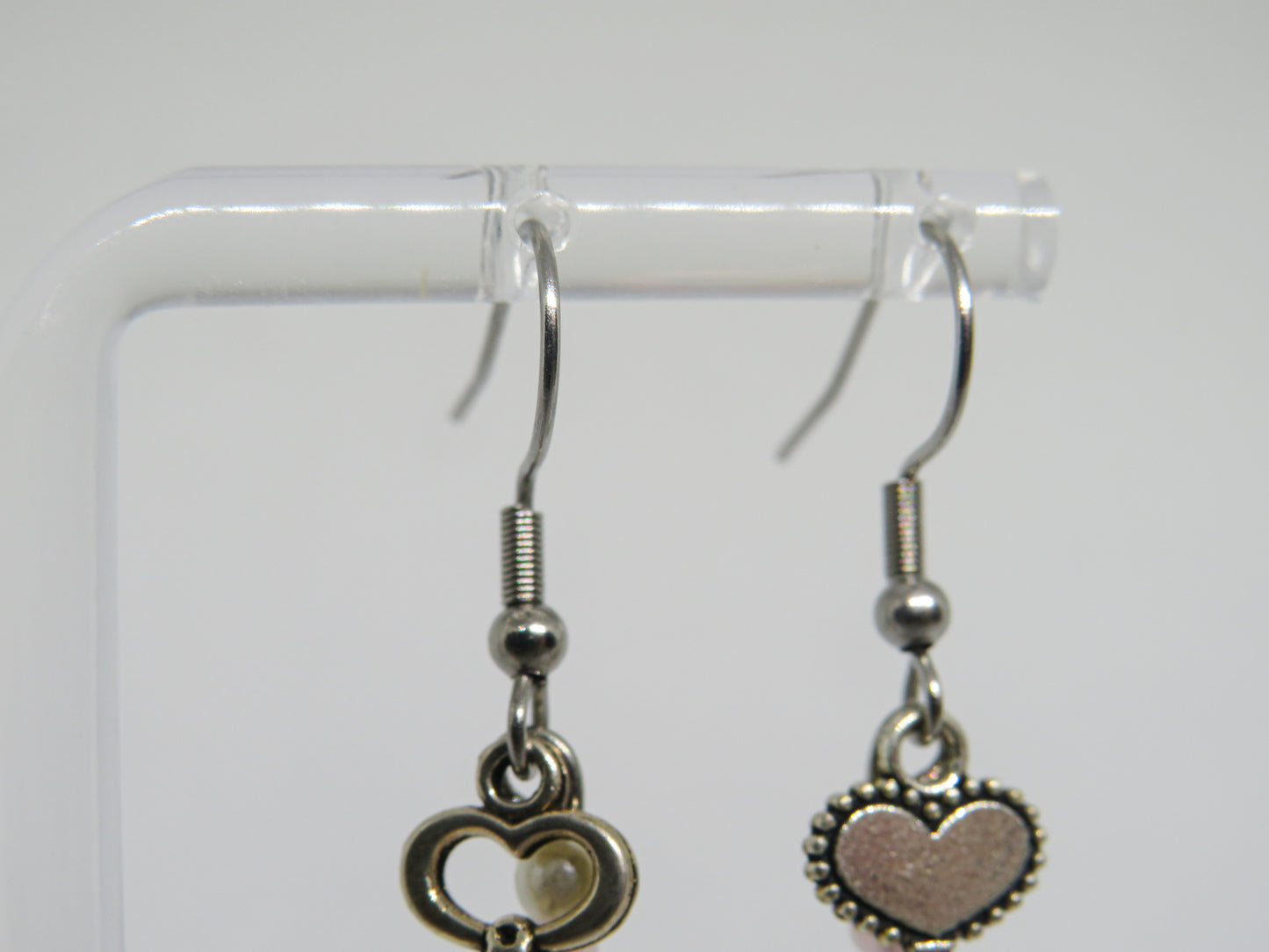 Pink Heart Earrings