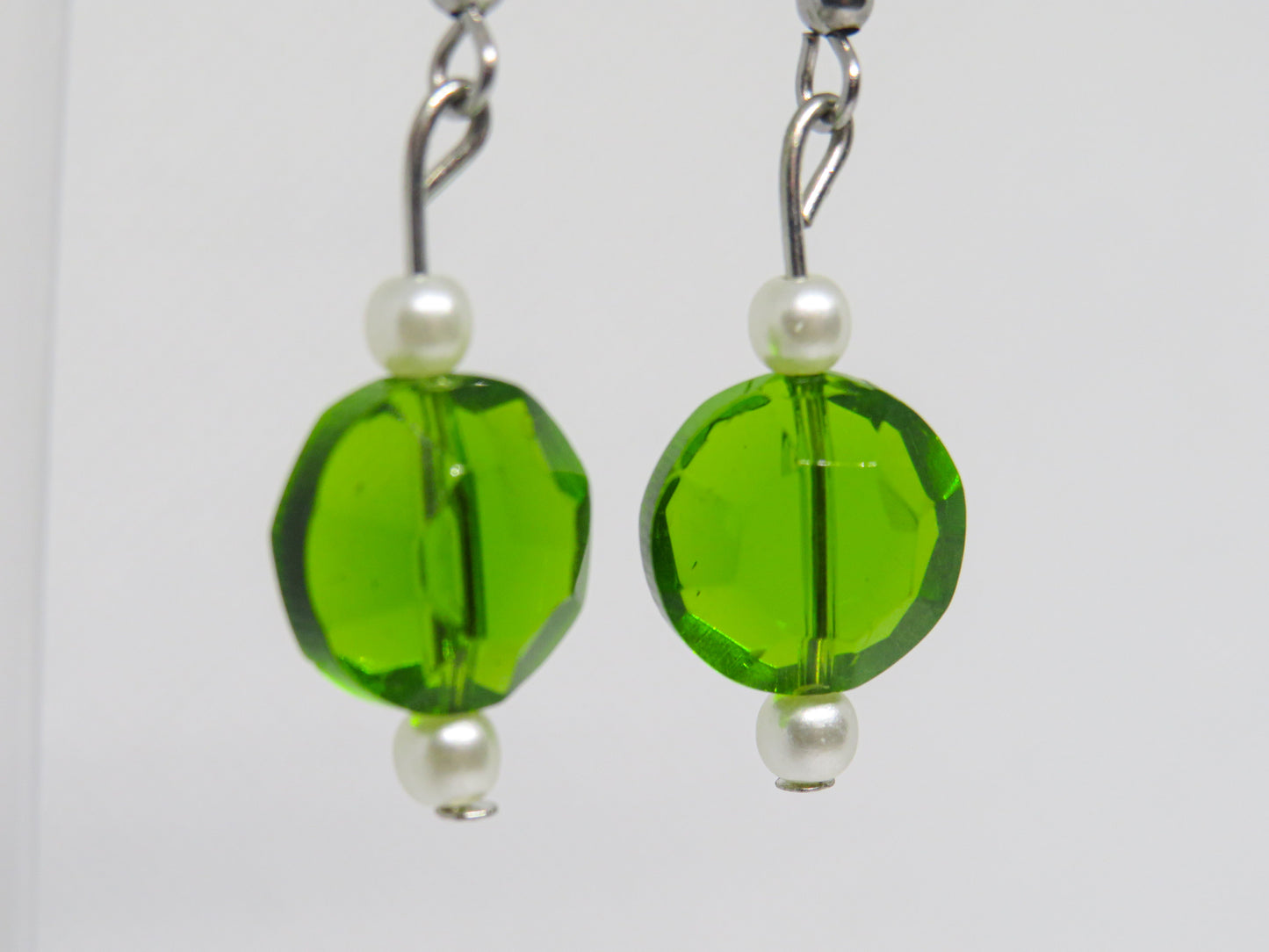 Simple Green Earrings